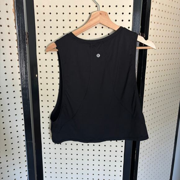 Lululemon Muscle Love Crop Tank *Tough Black-  8 - Picture 4 of 6